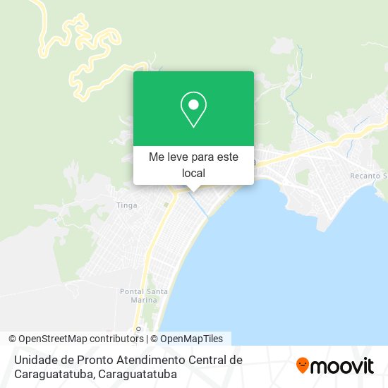 Unidade de Pronto Atendimento Central de Caraguatatuba mapa