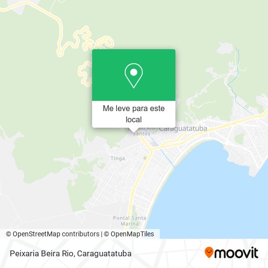 Peixaria Beira Rio mapa