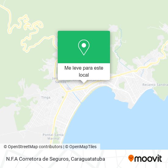 N.F.A Corretora de Seguros mapa