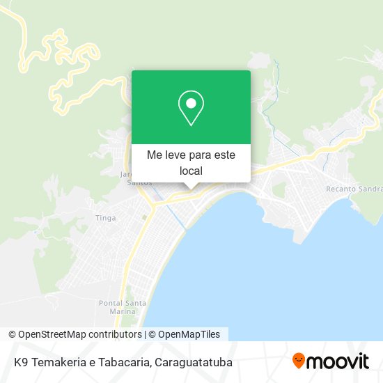 K9 Temakeria e Tabacaria mapa