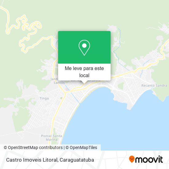 Castro Imoveis Litoral mapa