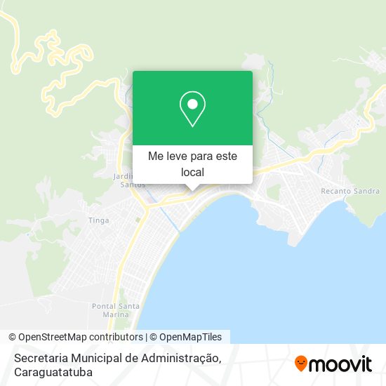 Secretaria Municipal de Administração mapa