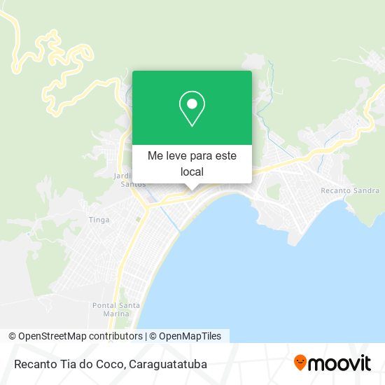 Recanto Tia do Coco mapa