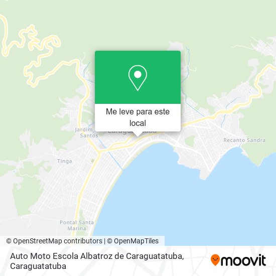 Auto Moto Escola Albatroz de Caraguatatuba mapa