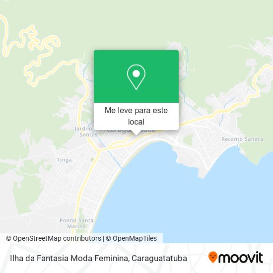 Ilha da Fantasia Moda Feminina mapa