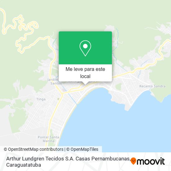 Arthur Lundgren Tecidos S.A. Casas Pernambucanas mapa