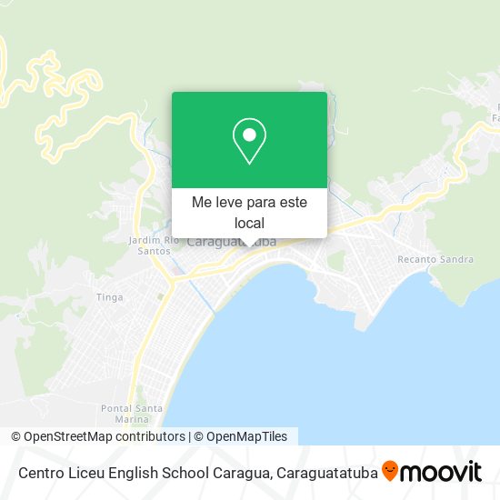 Centro Liceu English School Caragua mapa
