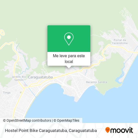 Hostel Point Bike Caraguatatuba mapa