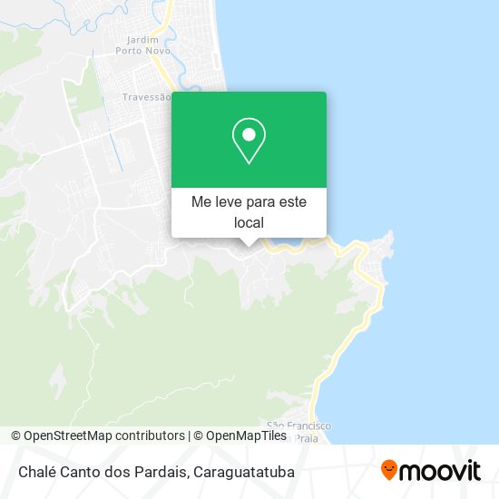 Chalé Canto dos Pardais mapa
