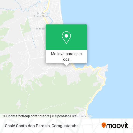Chalé Canto dos Pardais mapa