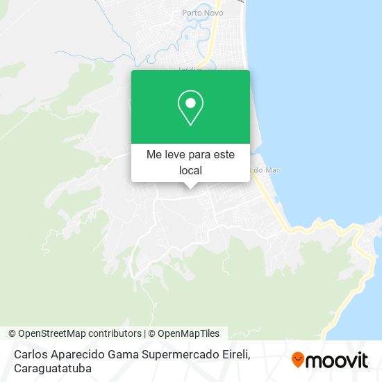 Carlos Aparecido Gama Supermercado Eireli mapa