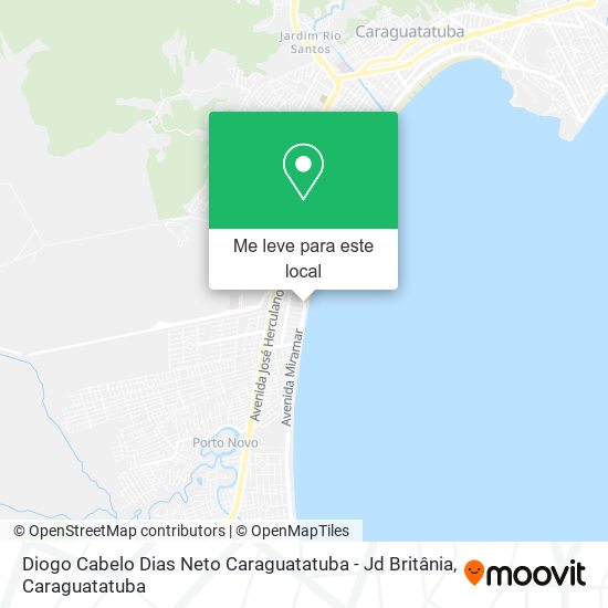 Diogo Cabelo Dias Neto Caraguatatuba - Jd Britânia mapa