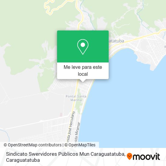 Sindicato Swervidores Públicos Mun Caraguatatuba mapa