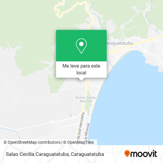 Salao Cecilia Caraguatatuba mapa