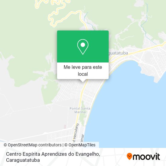 Centro Espírita Aprendizes do Evangelho mapa
