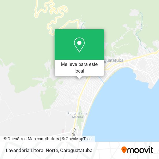 Lavanderia Litoral Norte mapa