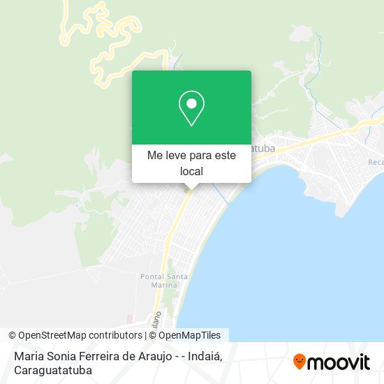 Maria Sonia Ferreira de Araujo - - Indaiá mapa