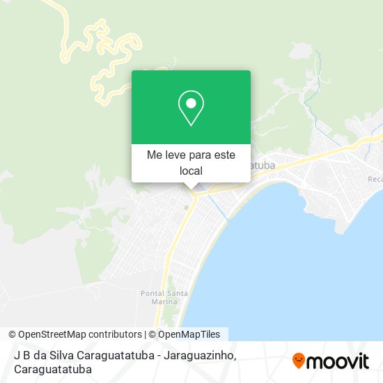 J B da Silva Caraguatatuba - Jaraguazinho mapa