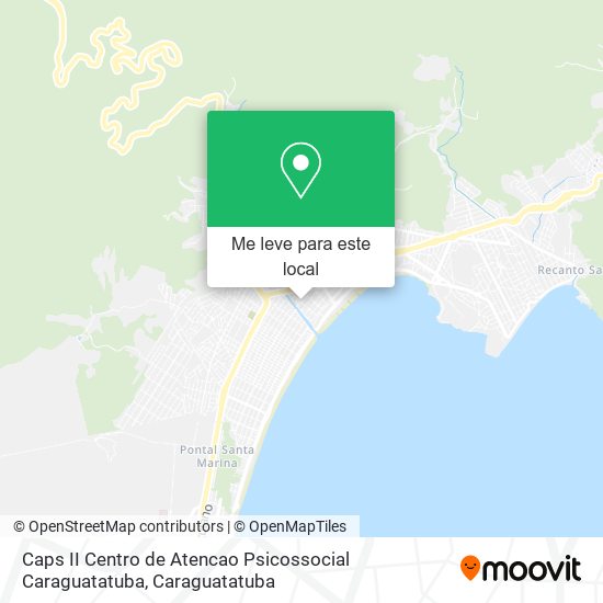 Caps II Centro de Atencao Psicossocial Caraguatatuba mapa