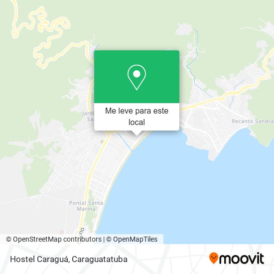 Hostel Caraguá mapa