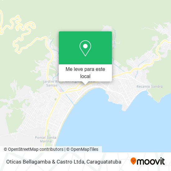 Oticas Bellagamba & Castro Ltda mapa