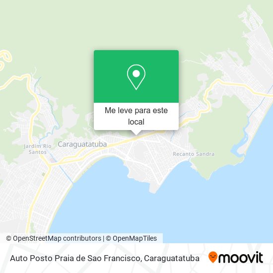 Auto Posto Praia de Sao Francisco mapa