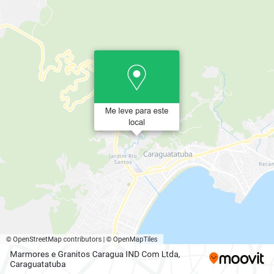 Marmores e Granitos Caragua IND Com Ltda mapa
