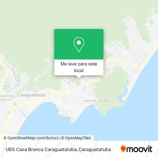 UBS Casa Branca Caraguatatuba mapa
