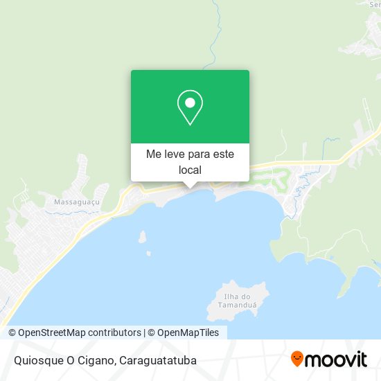 Quiosque O Cigano mapa