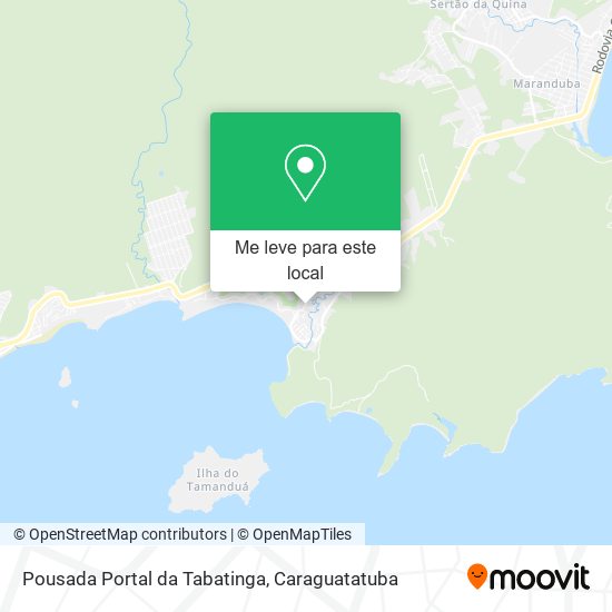 Pousada Portal da Tabatinga mapa