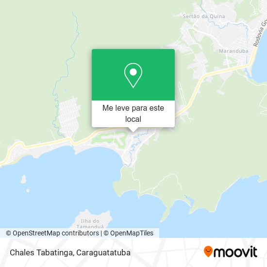 Chales Tabatinga mapa