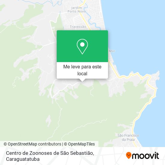 Centro de Zoonoses de São Sebastião mapa