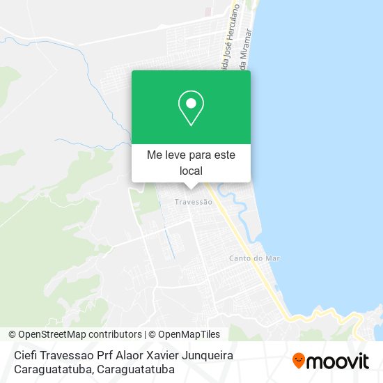 Ciefi Travessao Prf Alaor Xavier Junqueira Caraguatatuba mapa