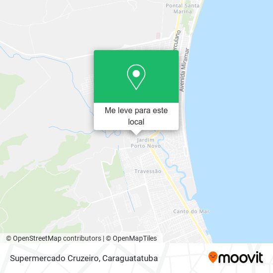 Supermercado Cruzeiro mapa