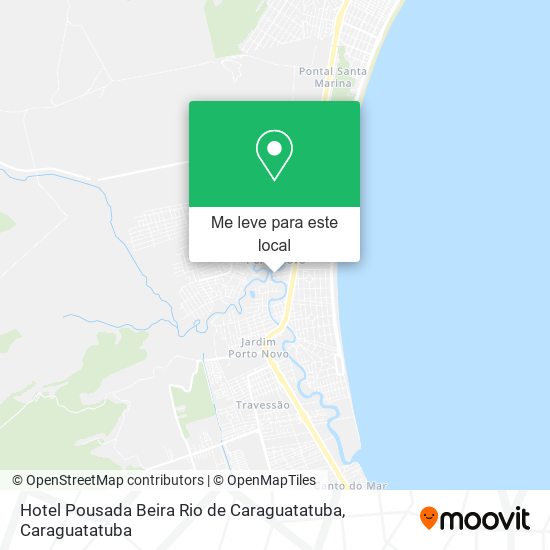Hotel Pousada Beira Rio de Caraguatatuba mapa