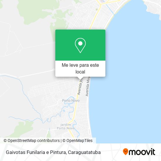 Gaivotas Funilaria e Pintura mapa
