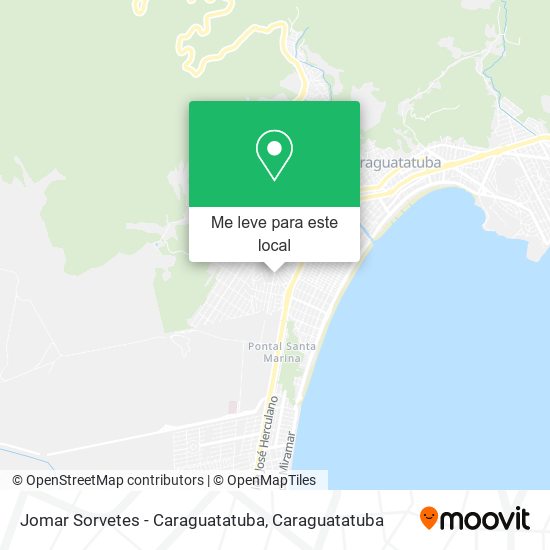 Jomar Sorvetes - Caraguatatuba mapa