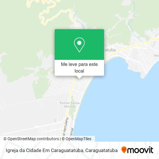 Igreja da Cidade Em Caraguatatuba mapa