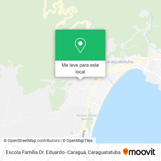 Escola Família Dr. Eduardo- Caraguá mapa