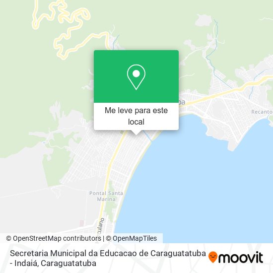 Secretaria Municipal da Educacao de Caraguatatuba - Indaiá mapa