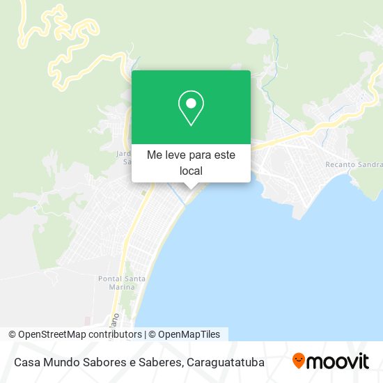 Casa Mundo Sabores e Saberes mapa
