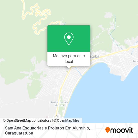 Sant'Ana Esquadrias e Projetos Em Alumínio mapa