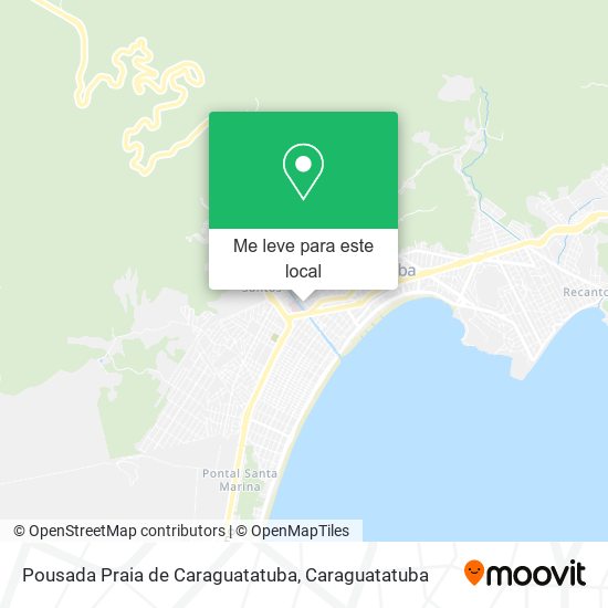 Pousada Praia de Caraguatatuba mapa