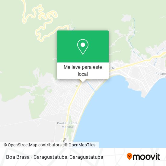 Boa Brasa - Caraguatatuba mapa