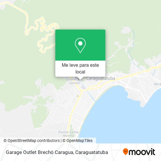 Garage Outlet Brechó Caragua mapa