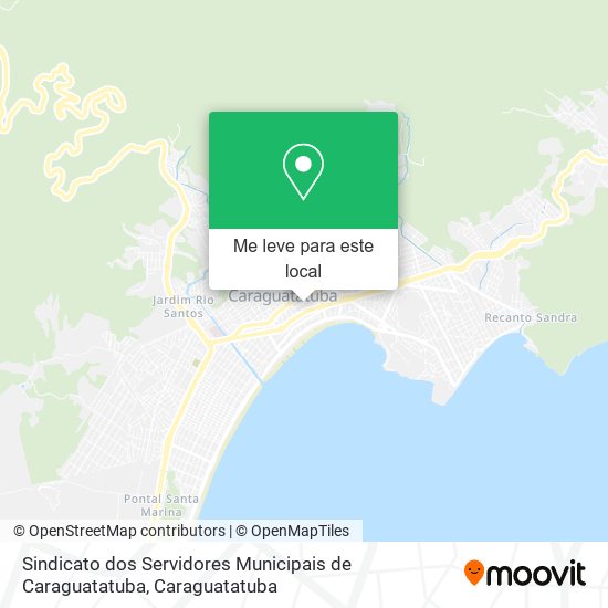 Sindicato dos Servidores Municipais de Caraguatatuba mapa