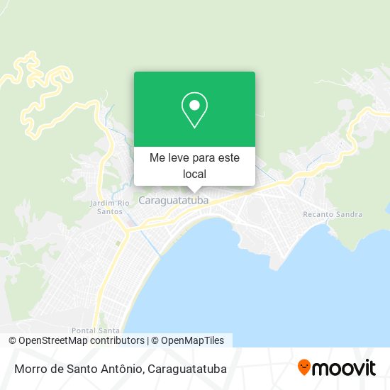 Morro de Santo Antônio mapa