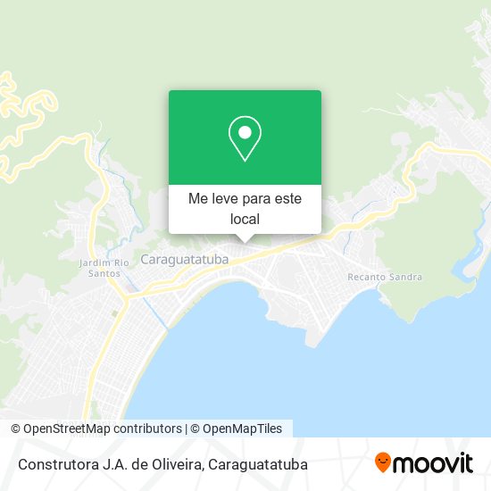 Construtora J.A. de Oliveira mapa