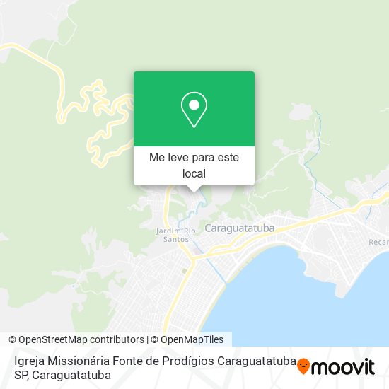Igreja Missionária Fonte de Prodígios Caraguatatuba SP mapa