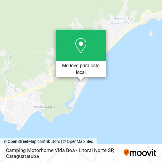 Camping Motorhome Vida Boa - Litoral Norte SP mapa